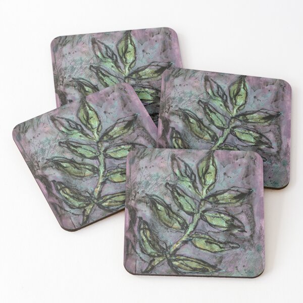 Item preview, Fern Leaves Mixed Media Gelli Plate Print designed and sold by NicoleGiger.Studio.
