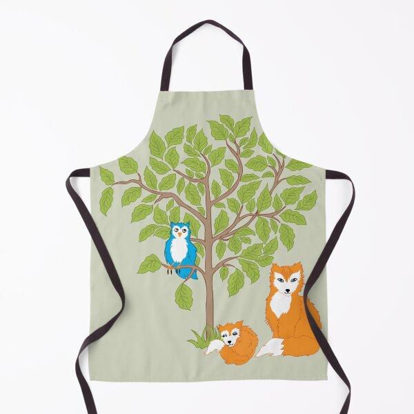 Item preview, Woodland Foxes and Owl Under Tree designed and sold by DreamyDiversion.