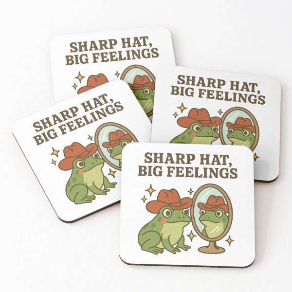 Item preview, Sharp Hat Big Feelings – Cowboy Frog Wholesome Funny Design designed and sold by inkoutninja.