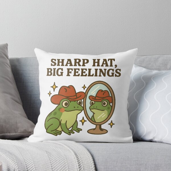 Item preview, Sharp Hat Big Feelings – Cowboy Frog Wholesome Funny Design designed and sold by inkoutninja.
