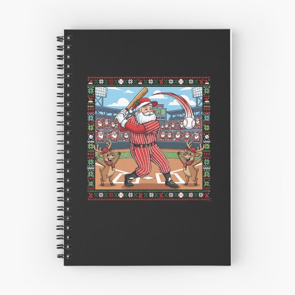 Item preview, Santa Claus Playing Baseball Player Christmas Baseball Fan designed and sold by diyoor.