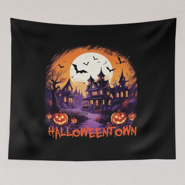 Item preview, Halloween Town Haunted Mansion Moonlit Pumpkins designed and sold by Snowmiser254.