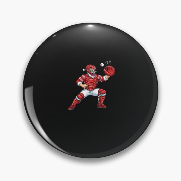 Artikelvorschau, Santa spielt Baseball Catcher Frohe Weihnachten Sportspieler entworfen und verkauft von diyoor.