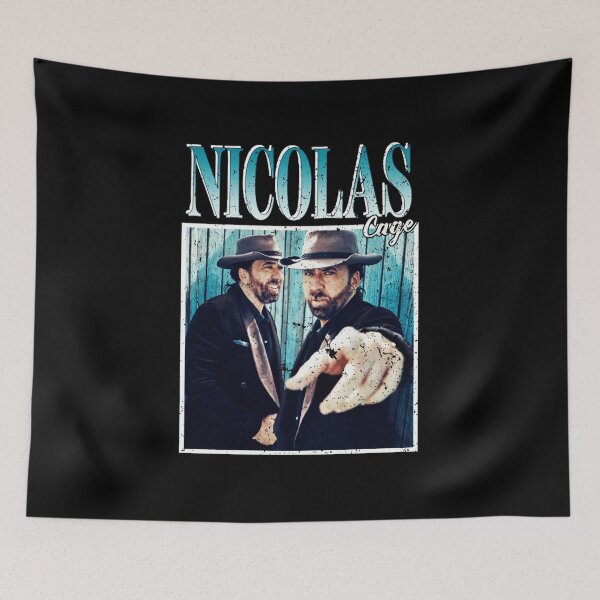 Item preview, Nicolas Cage Western Cowboy Duo Vintage Poster Aesthetic designed and sold by Boondocks254.