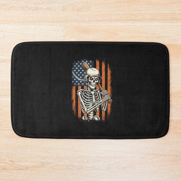Item preview, Skeleton Baseball Player Fan Skeleton Halloween Baseball  designed and sold by diyoor.