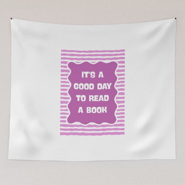 Item preview, It's A Good Day To Read A Book in Pink designed and sold by Dondonmart.
