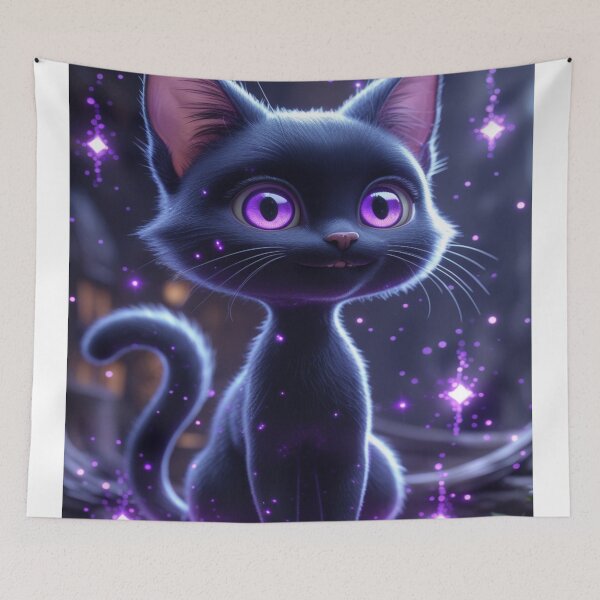 Item preview, Luminous cat pattern designed and sold by saly55887.