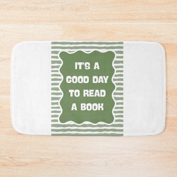 Item preview, It's A Good Day To Read A Book in Sage Green designed and sold by Dondonmart.