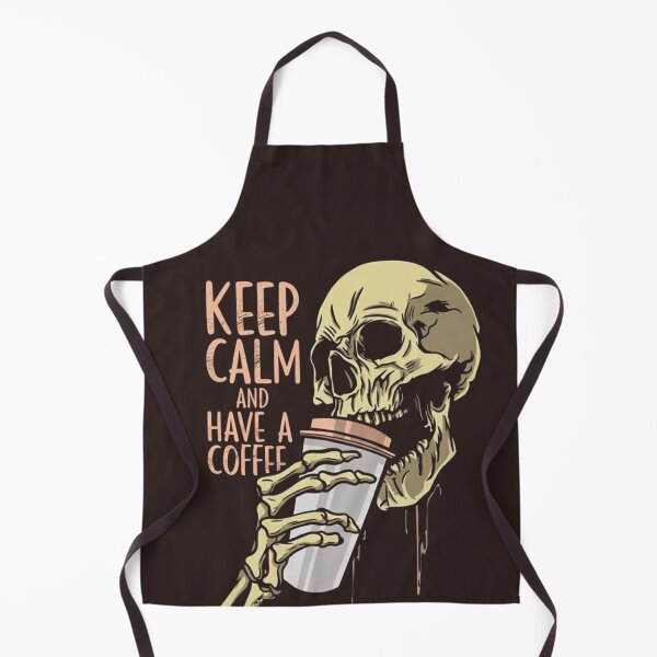 Item preview, Keep Calm and Have a Coffee | Gothic Skull Halloween Design designed and sold by HoliShirtDesign.