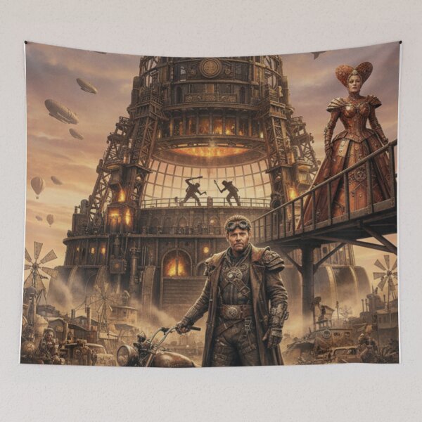 Item preview, Wasteland Inferno – Reimagined Mad Max Thunderdome Poster designed and sold by Art's Diner.