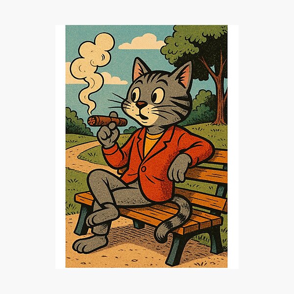 Artikelvorschau, Die rauchende Katze entworfen und verkauft von chasemarsh.