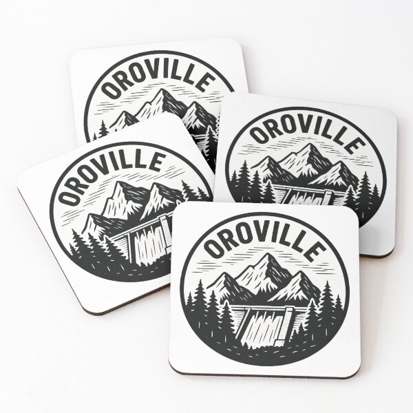 Item preview, Oroville California - Emblem design designed and sold by The Sierra Mountain Corner.