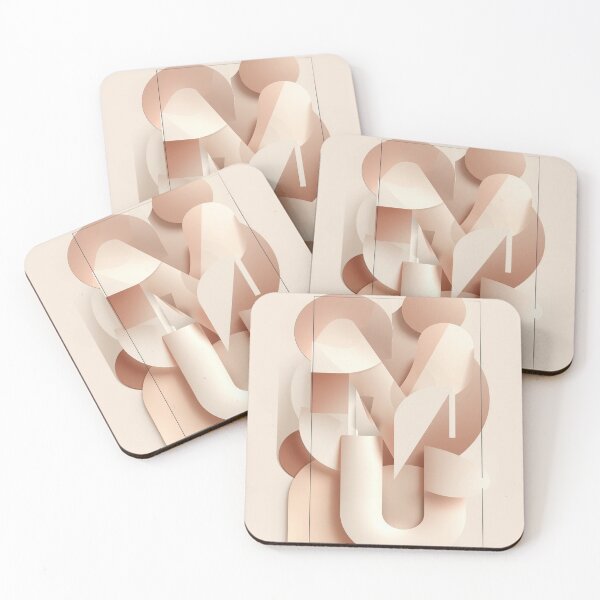Item preview, Beige overlapping pattern designed and sold by saly55887.