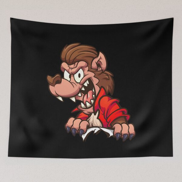 Item preview, Halloween Werewolf bursting out - Creepy funny spooky design designed and sold by messy-nessie.