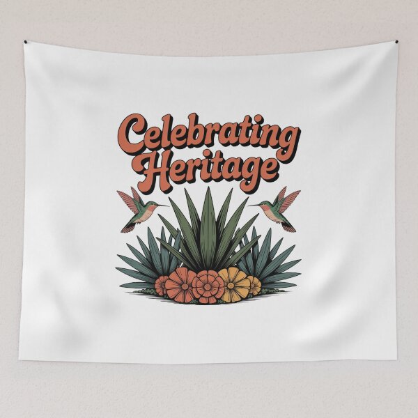 Item preview, United by Culture: Vibrant Hispanic Heritage Month Flag Design designed and sold by Clothesbest.