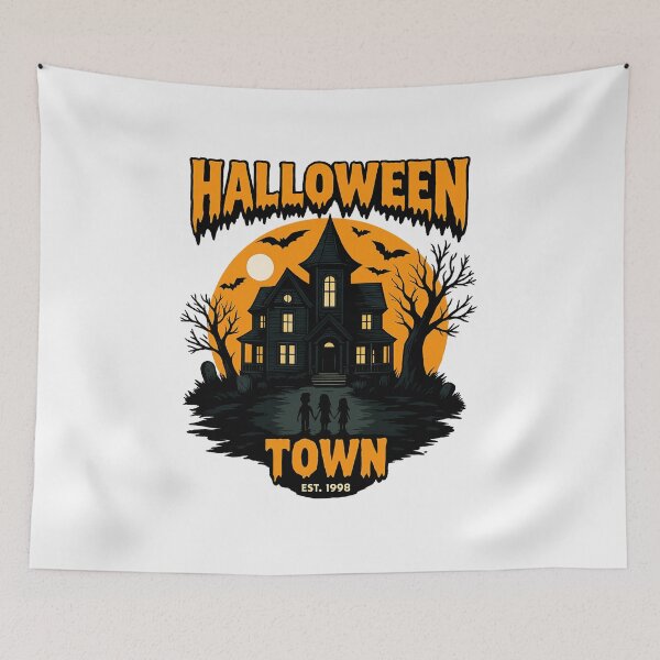 Item preview, Halloween Town Haunted House Est 1998 Spooky Vintage Horror  designed and sold by Snowmiser254.