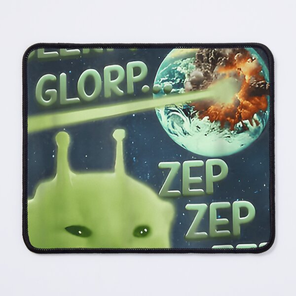 Item preview, Glerp Glorp Funny Alien Cat Meme Brainrot Tee Costume designed and sold by JamesChamlee88.