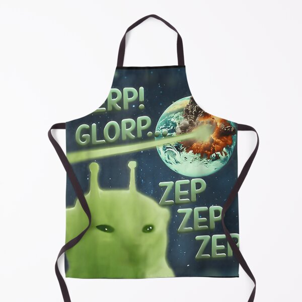 Item preview, Glerp Glorp Funny Alien Cat Meme Brainrot Tee Costume designed and sold by JamesChamlee88.