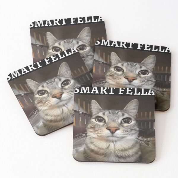 Item preview, You'Re Either A Smart Fella Or A Fart Smella Funny Cat Meme designed and sold by JamesChamlee88.