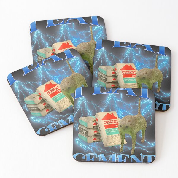 Item preview, I Eat Cement Cat Meme designed and sold by JamesChamlee88.