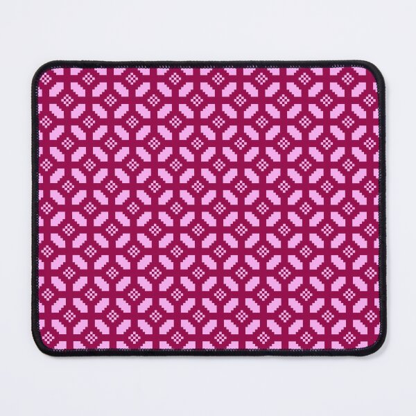 Item preview, Rice Grain Mosaic Pattern – Plum & Rose Geometric Tile designed and sold by ccitypictures.
