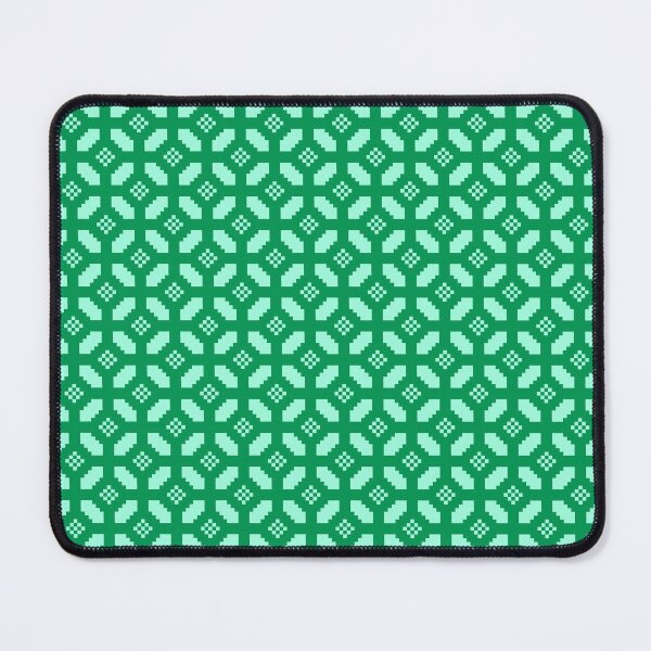 Item preview, Rice Grain Mosaic Pattern – Forest & Mint Green Geometric Tile designed and sold by ccitypictures.