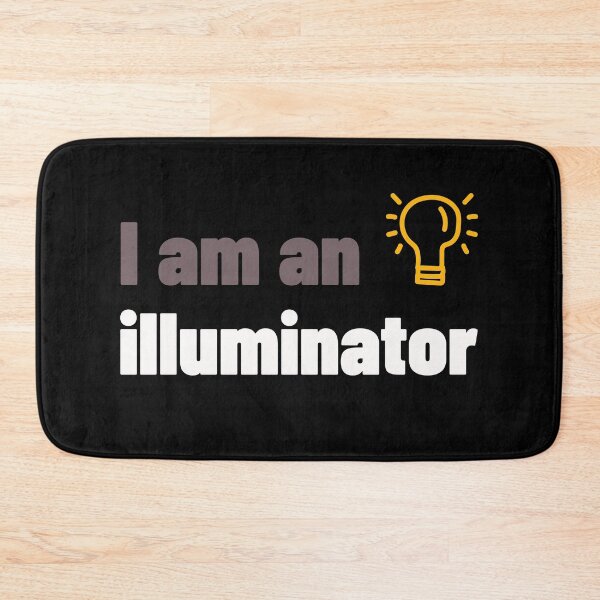 Item preview, I Am an Illuminator – Cute Lightbulb Graphic designed and sold by downUnderInk.