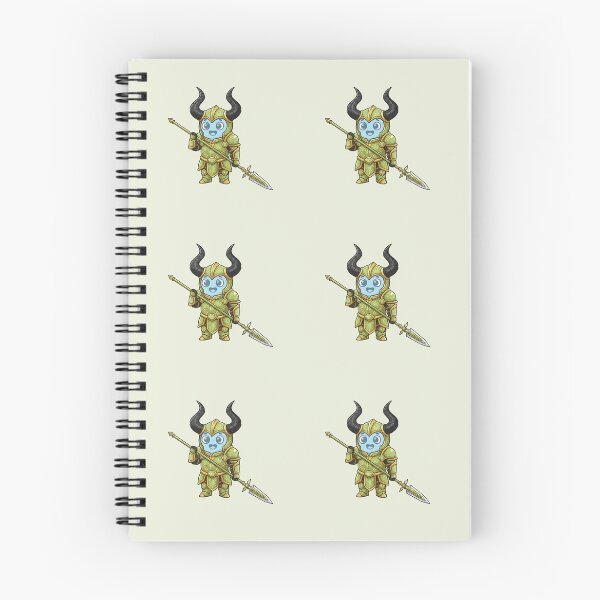 Item preview, Litte BlueBB Green Fantasy Knight with Horned Helmet and Spear – Magical & Noble designed and sold by MartinxMarie.