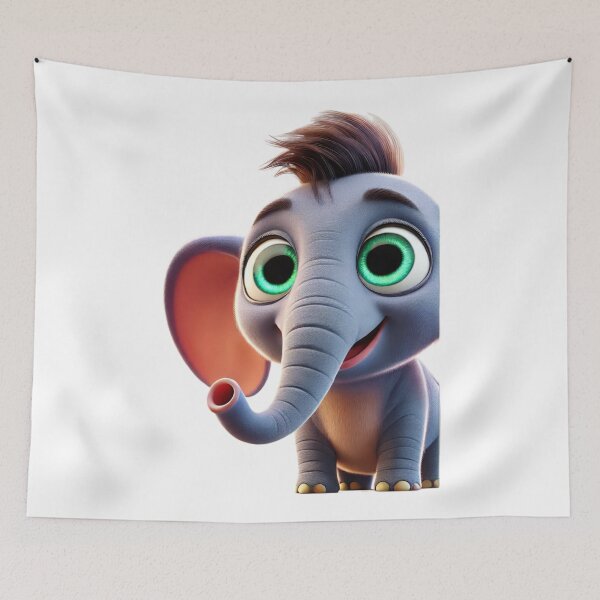 Item preview, Adorable Sumatran Elephant designed and sold by Sillytoe.