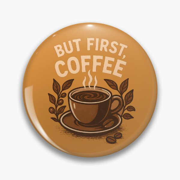 Item preview, But first, Coffee Illustration designed and sold by T-rificDesigns.