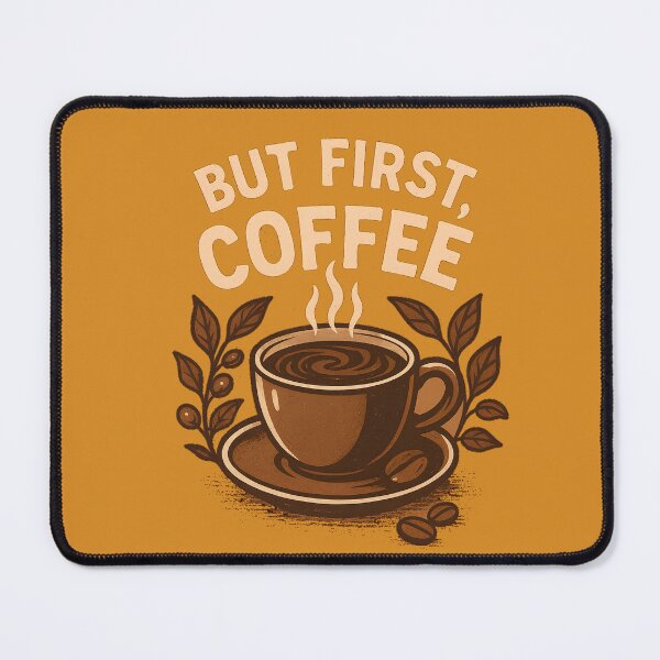 Item preview, But first, Coffee Illustration designed and sold by T-rificDesigns.