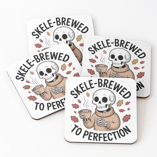 Item preview, Cozy skeleton in sweater with hot chocolate designed and sold by Astralia.