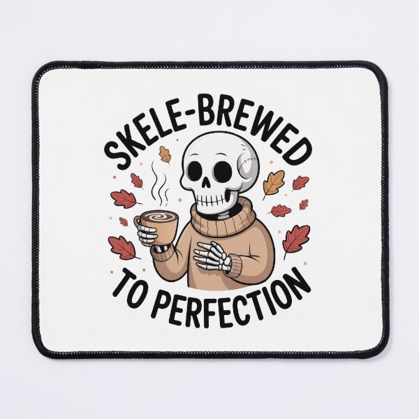 Item preview, Cozy skeleton in sweater with hot chocolate designed and sold by Astralia.