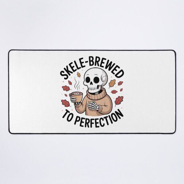 Item preview, Cozy skeleton in sweater with hot chocolate designed and sold by Astralia.