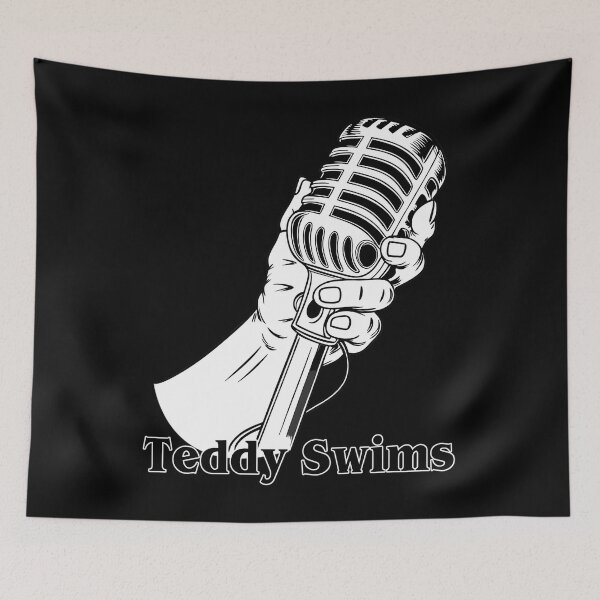 Item preview,  Teddy Swims Hand Holding Microphone Vintage Art designed and sold by MICHAETH.
