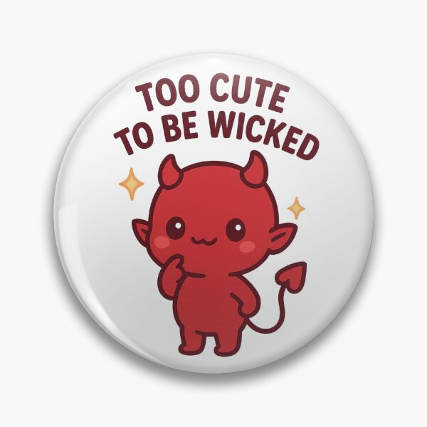 Item preview, Too Cute to Be Wicked | Cute Devil Graphic Tee designed and sold by Printessive Designs.