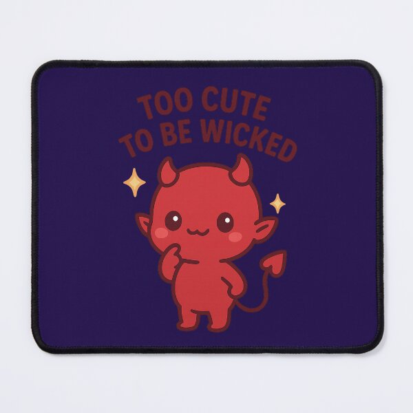 Item preview, Too Cute to Be Wicked | Cute Devil Graphic Tee designed and sold by Printessive Designs.