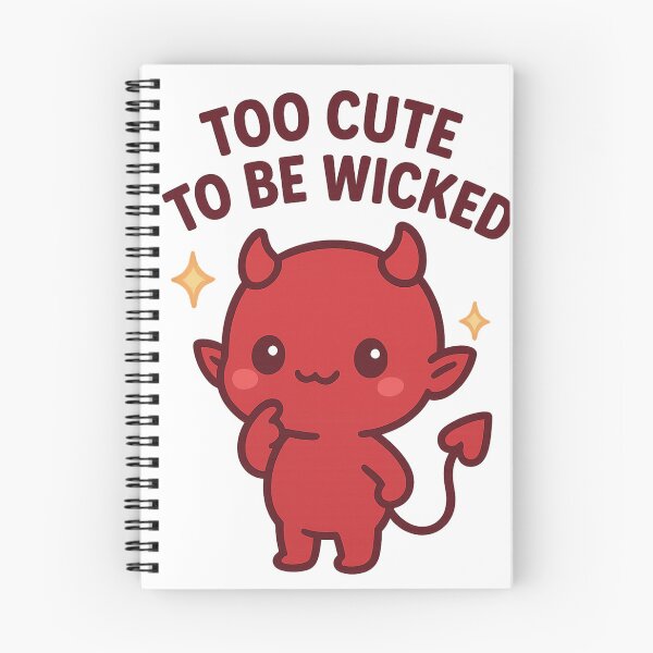 Item preview, Too Cute to Be Wicked | Cute Devil Graphic Tee designed and sold by Printessive Designs.
