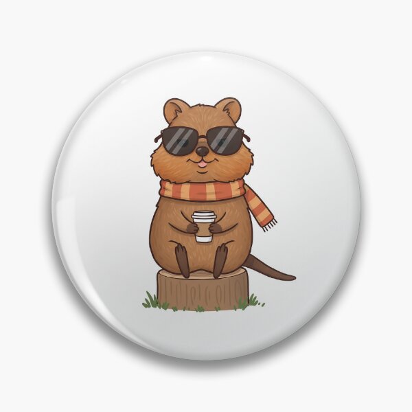 Item preview, Chilled Quokka with Coffee designed and sold by Itsjustfender.