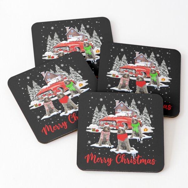 Item preview, Merry Christmas Santa Wirehaired Pointing Griffon With Truck designed and sold by vetonisodap.