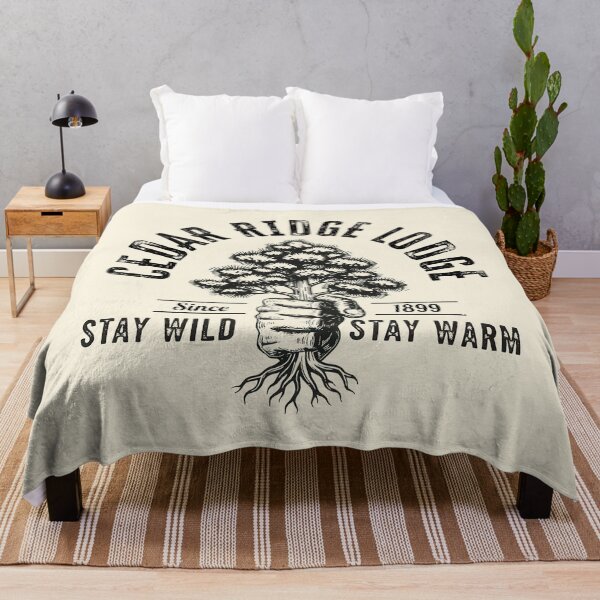 Item preview, Cedar Ridge Lodge Stay Wild Stay Warm designed and sold by EdvvinStudios.