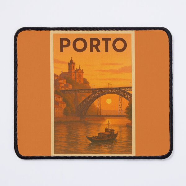 Item preview, Porto Portugal Travel Art – Douro River, Ribeira & Dom Luís I Bridge designed and sold by Annika Shurafa.