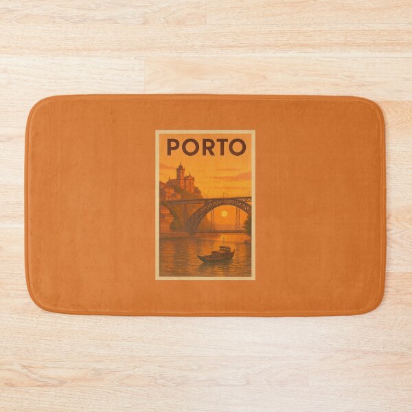 Item preview, Porto Portugal Travel Art – Douro River, Ribeira & Dom Luís I Bridge designed and sold by Annika Shurafa.