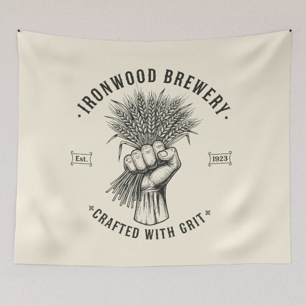 Item preview, Ironwood Brewery Crafted With Grit designed and sold by EdvvinStudios.