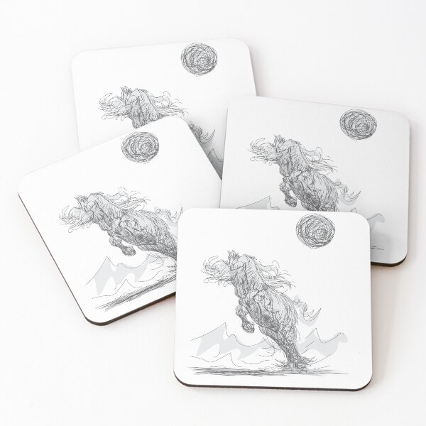 Item preview, Majestic Scribble Stallion – Power in Motion designed and sold by Way-Of-Art.
