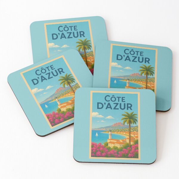 Item preview, Côte d’Azur Travel Art – French Riviera Coastline & Mediterranean Charm designed and sold by Annika Shurafa.