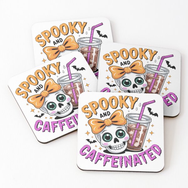Item preview, Scary and Caffeinated Skeleton Woman's Head designed and sold by Astralia.