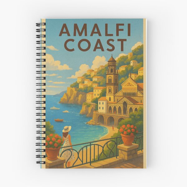 Item preview, Amalfi Coast Travel Art Italy’s Scenic Mediterranean Coastline designed and sold by Annika Shurafa.