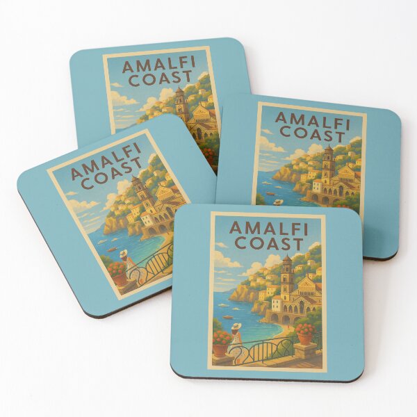 Item preview, Amalfi Coast Travel Art Italy’s Scenic Mediterranean Coastline designed and sold by Annika Shurafa.