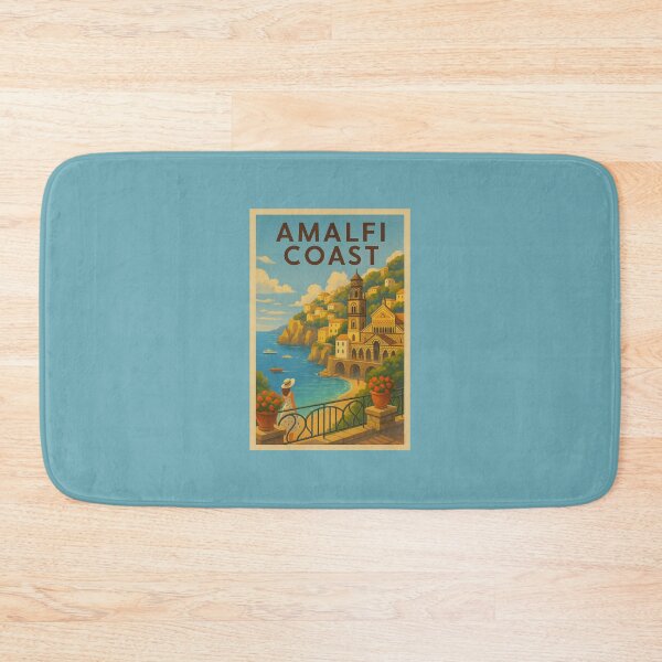 Item preview, Amalfi Coast Travel Art Italy’s Scenic Mediterranean Coastline designed and sold by Annika Shurafa.